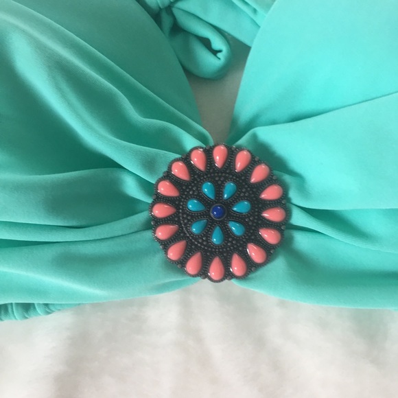 Teal swim- top - Picture 2 of 5